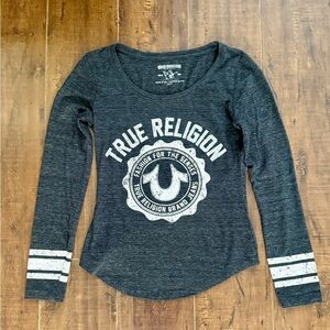 True Religion Women's Long Sleeve Tee